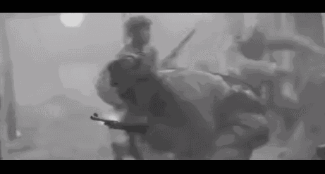 有四个战士不愿意走: 