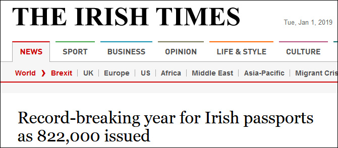 脱欧临近，英国人忙到爱尔兰办护照