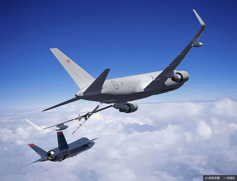 美空军1月10日接装首架KC-46A空中加油机
