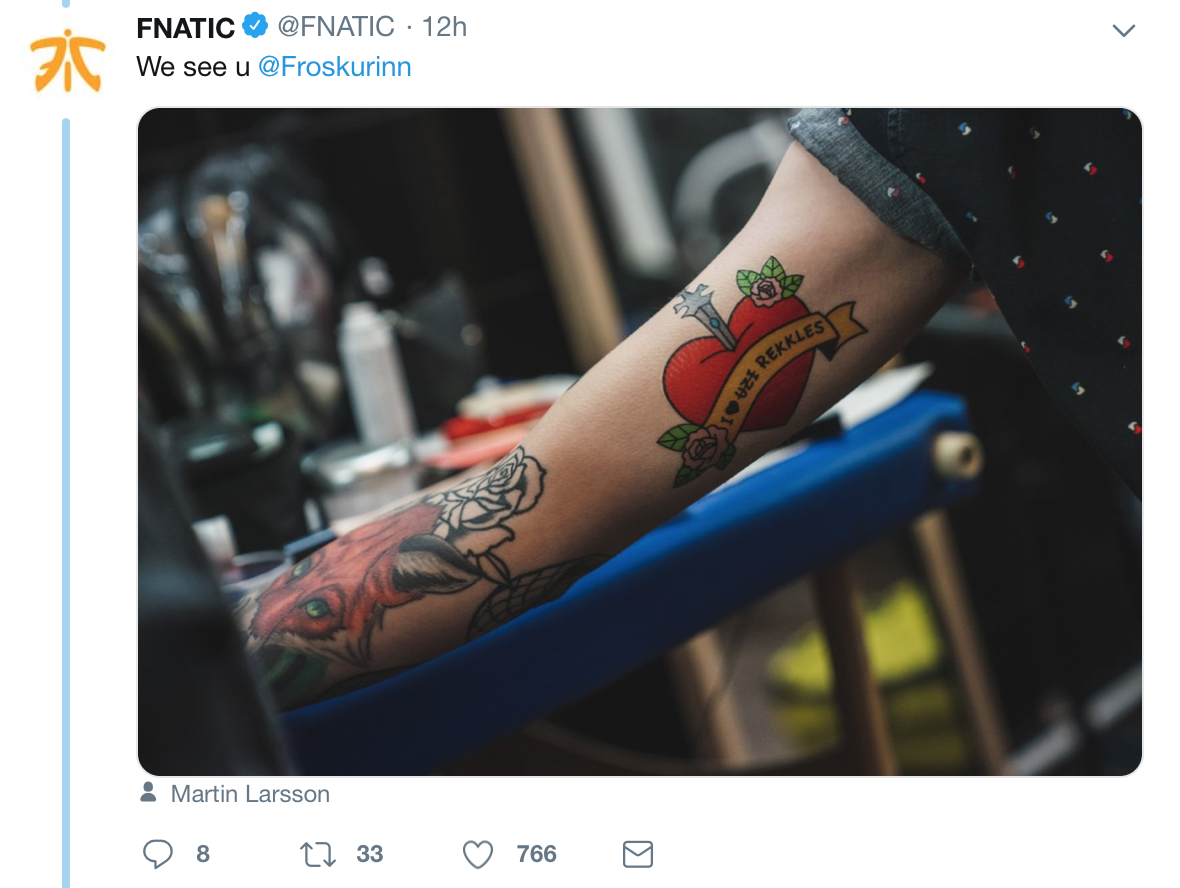 解说猫猫新纹身:划掉了Uzi爱Rekkles