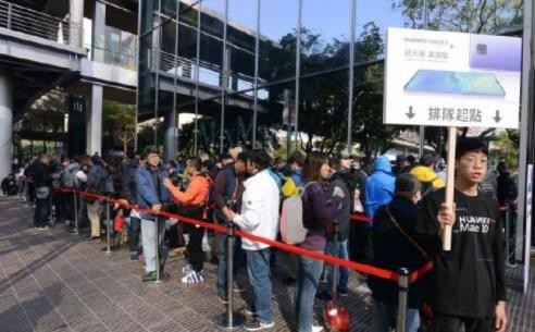 华为Mate 20 X台湾地区上市 22900新台币排队如龙！