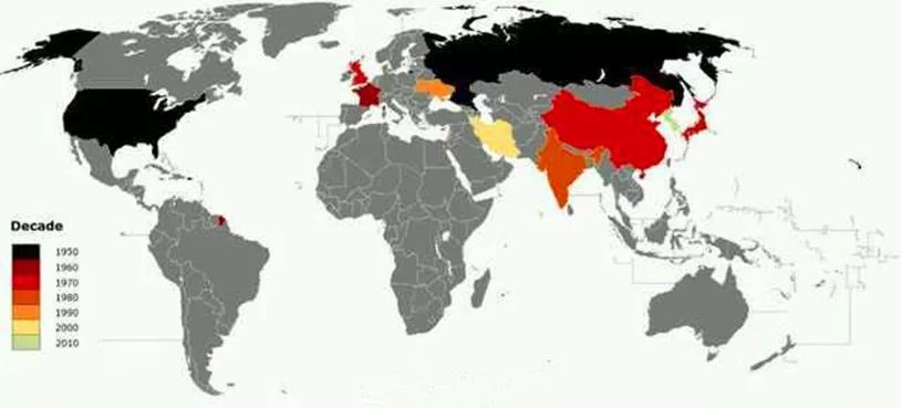 地图看世界;中美俄三国战区分布图,美国东亚军事基地分布图.