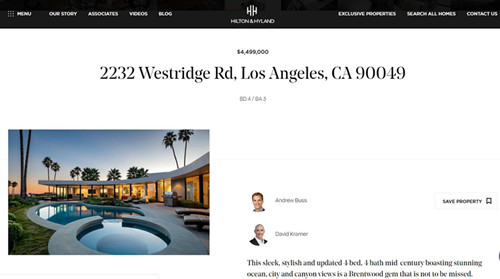 特斯拉CEO马斯克拟以450万美元出售洛杉矶豪宅