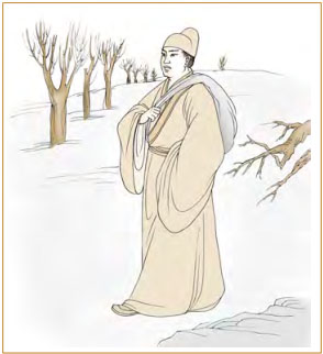 坤卦第一爻,爻辞:初六:履霜,坚冰至。