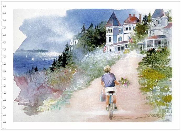 如梦如景--美国画家NitaEngle水彩画