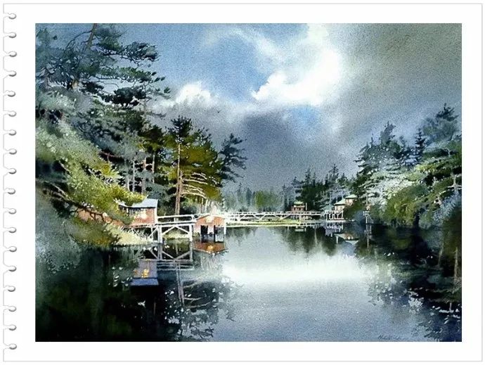 如梦如景--美国画家NitaEngle水彩画