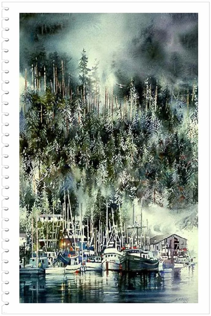 如梦如景--美国画家NitaEngle水彩画