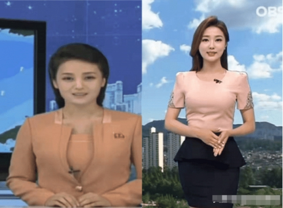 "韩朝"气象预报女主持人对比,一个知性优雅,一个时尚靓丽