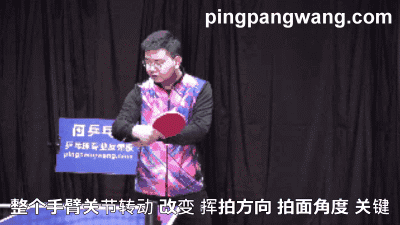 反手拨球像挖掘机铲土,肘关节并非完全固定,要这样去支承最合理