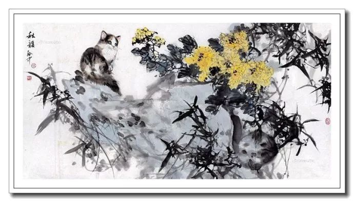 粗犷苍拙--伍启中花鸟动物画