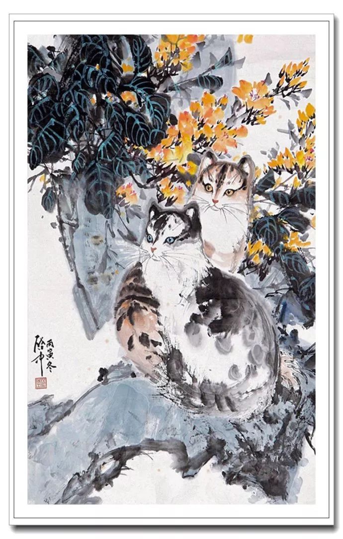 粗犷苍拙--伍启中花鸟动物画