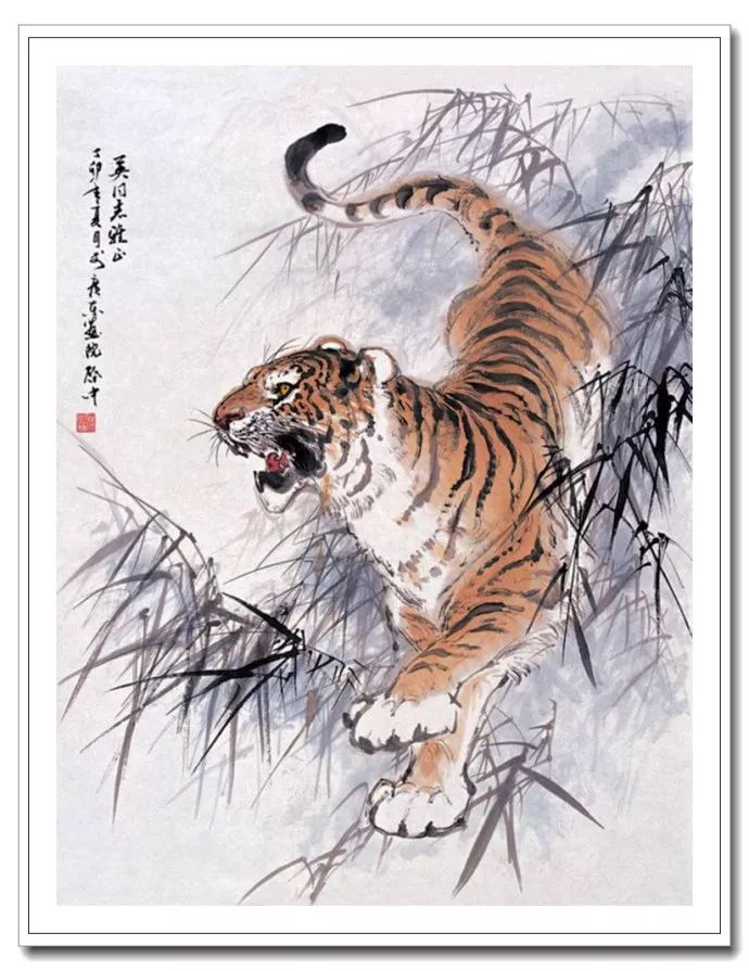 粗犷苍拙--伍启中花鸟动物画
