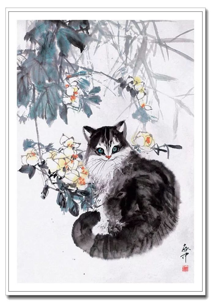 粗犷苍拙--伍启中花鸟动物画