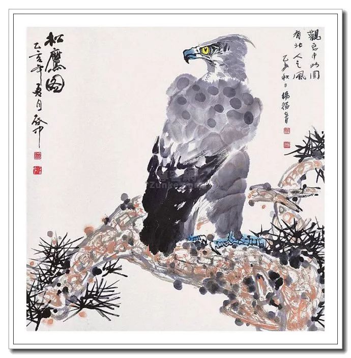 粗犷苍拙--伍启中花鸟动物画