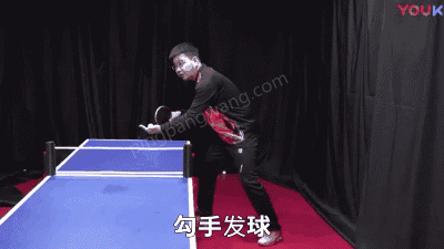 和刘诗雯学习勾手发球,一种动作两种旋转,迷倒对手不叫事