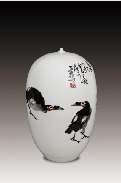 齐白石画虾、徐悲鸿画马,著名画家金大翁花十年时间画八哥