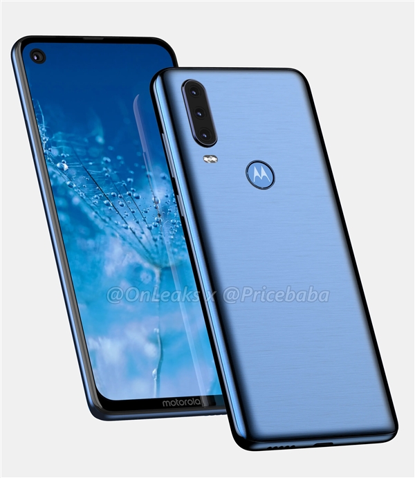 Moto G8渲染图曝光：挖孔屏设计 指纹Logo二合一