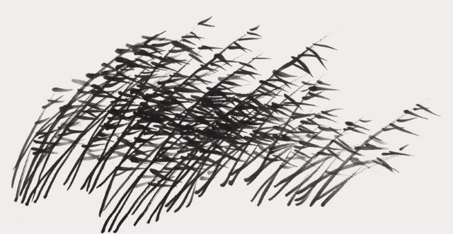 山水画中芦苇、竹、草作为配景这样画更能突显作品质量