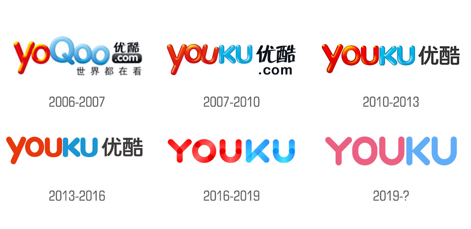 优酷LOGO设计历史演变
