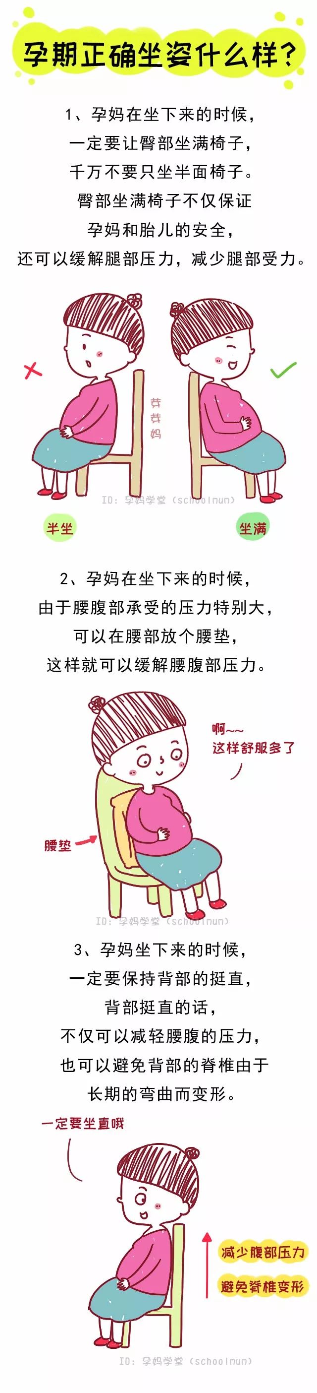 孕期"坐姿"不对,伤胎又伤身!图解正确姿势,对照学习!