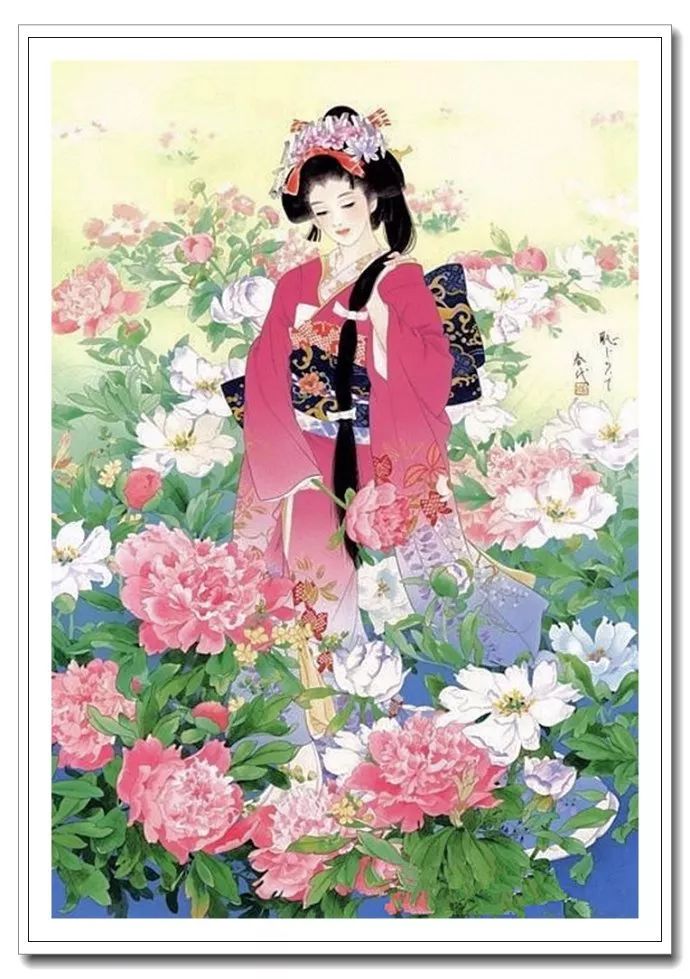 《美人绘》--森田春代日本仕女画 《美人绘》--日本画家森田春代日本仕女画作品赏析