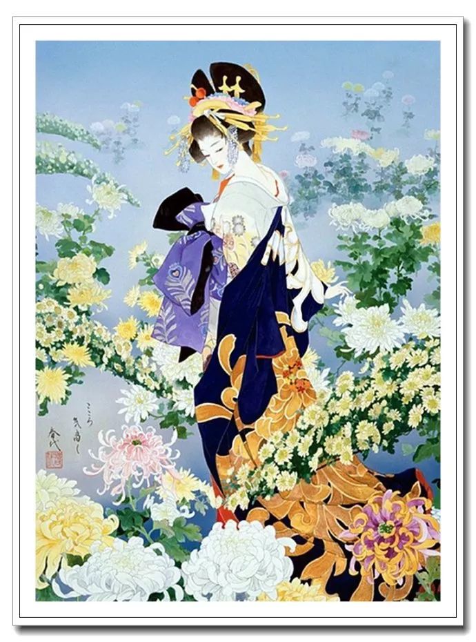 《美人绘》--森田春代日本仕女画 《美人绘》--日本画家森田春代日本仕女画作品赏析