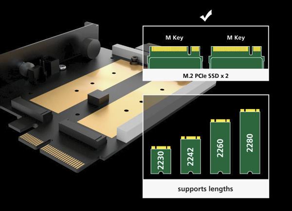 Akasa推双路M.2转接卡 有RGB灯还有散热片