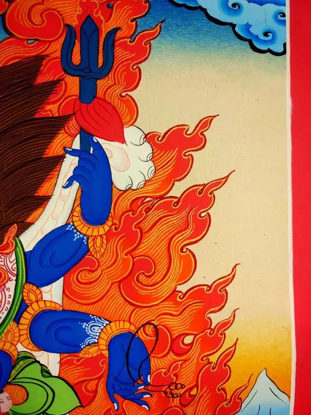 梵林文化-六臂玛哈嘎拉图解