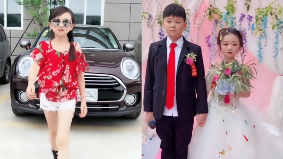 "袖珍女孩"颜值最高的就是她了,穿什么衣服都好看,画面很美