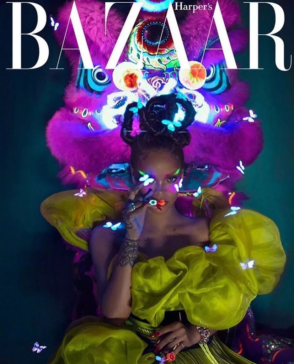 这一刊必买！Rihanna唐装造型登中国版《时尚芭莎》封面！