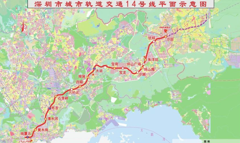 深圳地铁14号线延伸到惠州,建成后惠州到深圳中心区仅