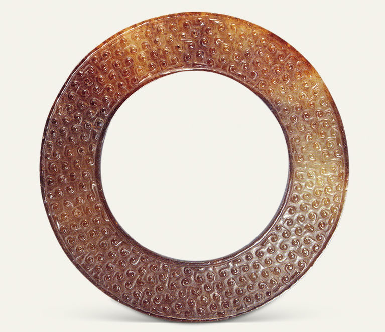 玉瑗 直径14.1、孔径8.5、厚0.6厘米 淅川徐家岭10 号墓出土