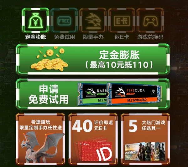 希捷酷玩、酷鱼SSD开卖：2TB要价达3299元