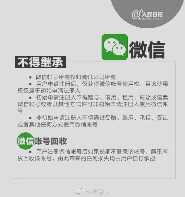 死后微信归腾讯所有不得继承，我有点慌了
