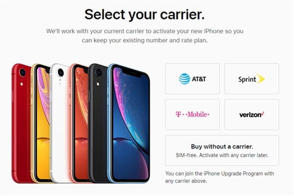 苹果美国推出iPhone XR无锁版：售价便宜好多
