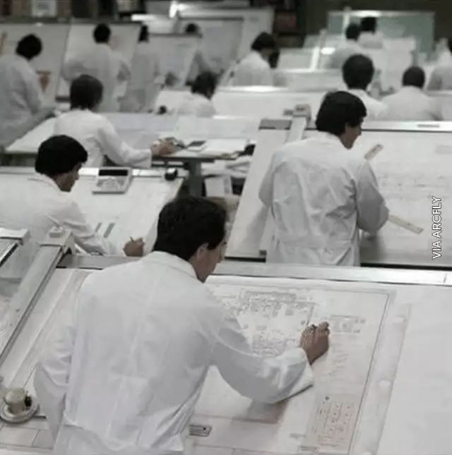 在那个还没有CAD的年代,画图狗是做的?轮子cad图片