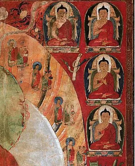 【西夏佛艺】黑水城出土绢画:阿弥陀佛净土图