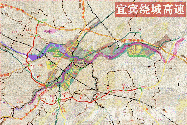 宜宾城市过境高速公路西段项目路线全长38.13公里,投资40.2亿元.