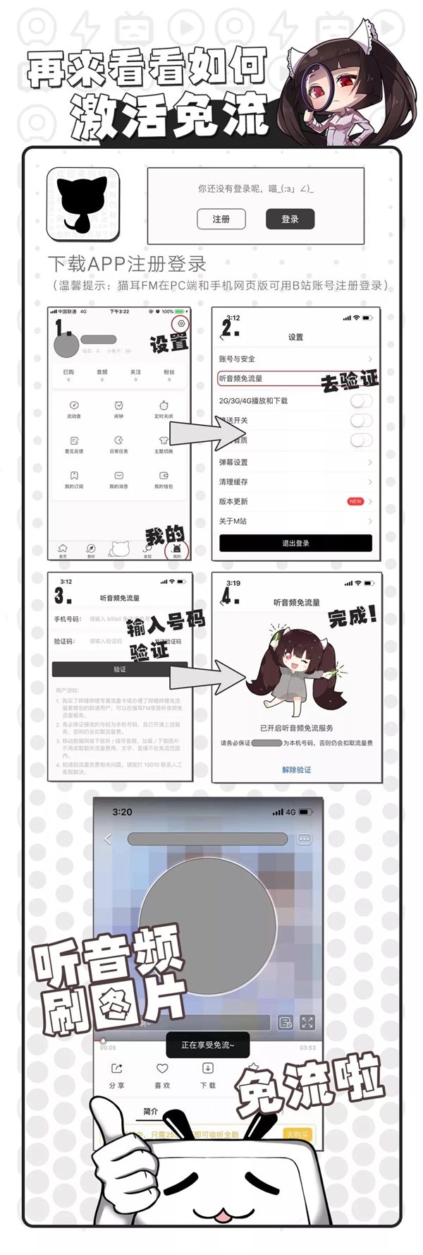 2233卡升级：猫耳FM APP加入免流