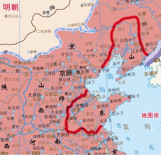 《大明王朝1566》提到的两京一十三省,指哪十三省?