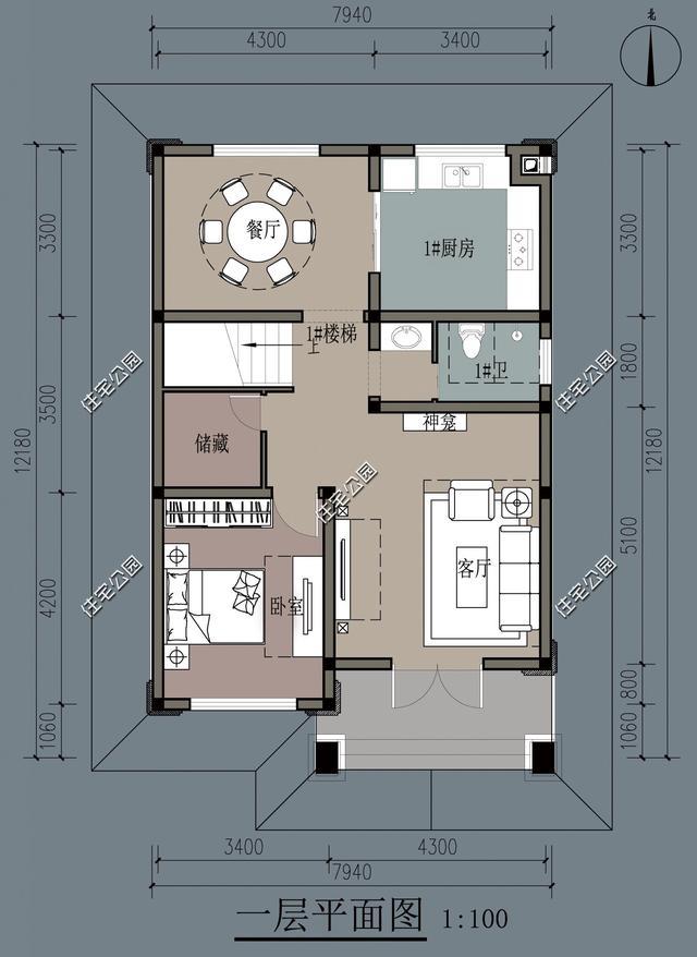 占地不足百平造价不超20万精选7套农村自建房小户型
