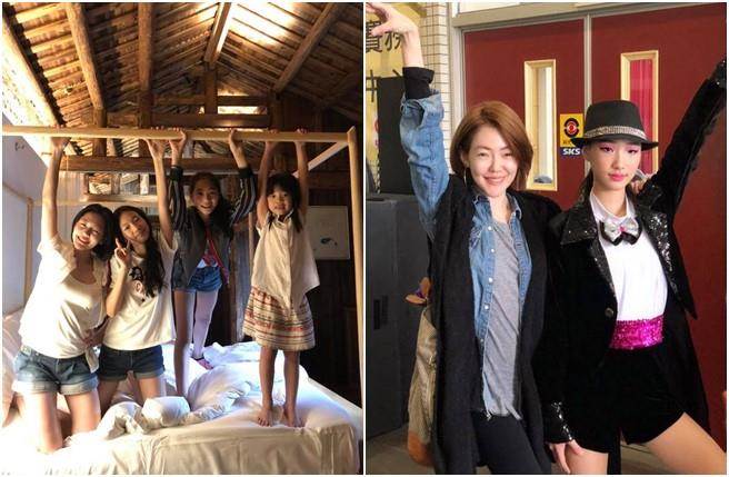 小S素颜和友人喝酒吃铁板烧，13岁女儿罕见出镜，被夸气质太好！