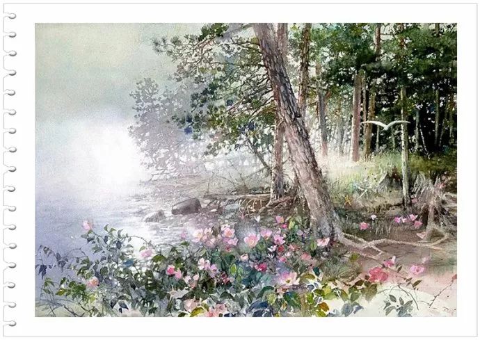 如梦如景--美国画家NitaEngle水彩画