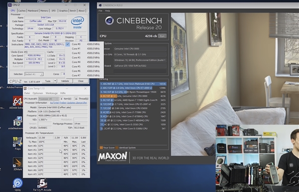 被动散热镇压的i9-9900K平台：实际体验仍堪用