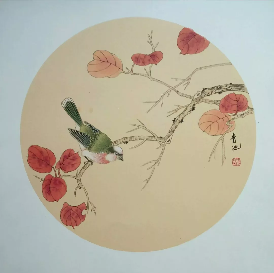 戴青池工笔花鸟小品,清新动人!