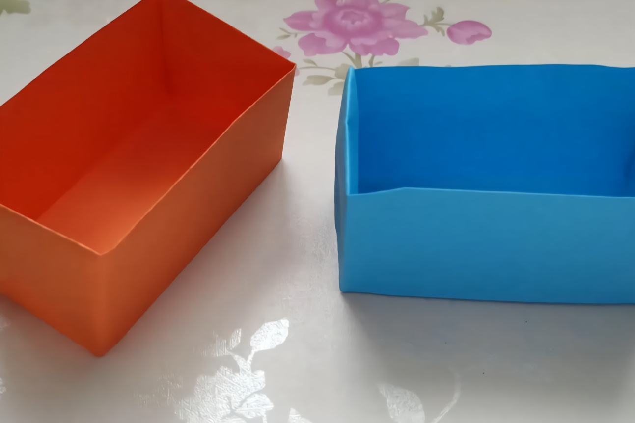 手工折纸diy,如何折叠一个长方形纸盒子,超级简单的纸盒子折纸