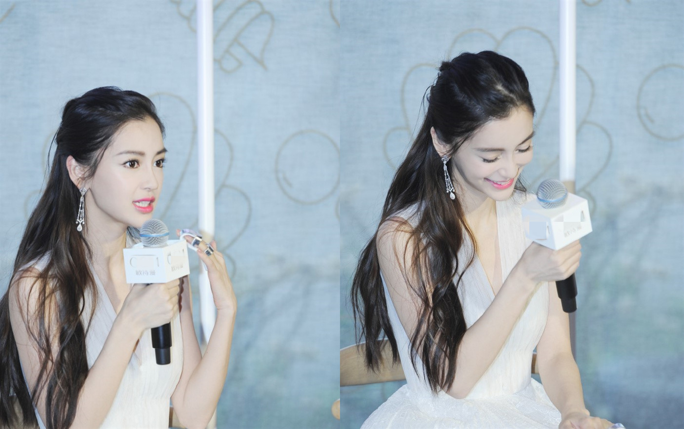 Baby穿白纱裙现身美如仙女，生图与精修图颜值无差距