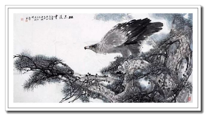 粗犷苍拙--伍启中花鸟动物画