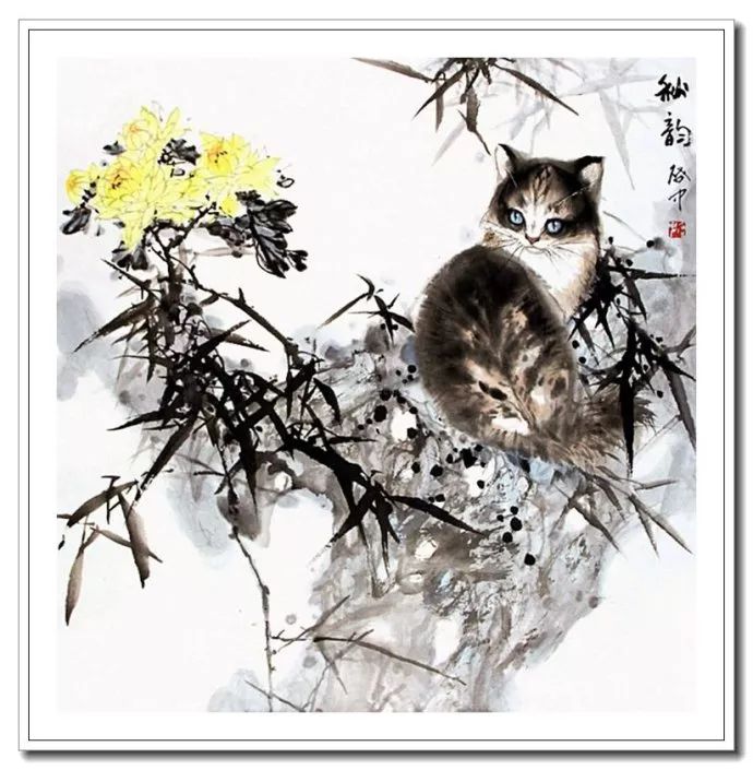 粗犷苍拙--伍启中花鸟动物画