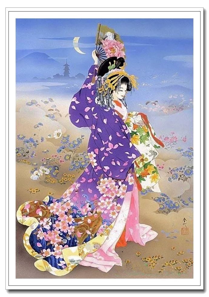 《美人绘》--森田春代日本仕女画 《美人绘》--日本画家森田春代日本仕女画作品赏析